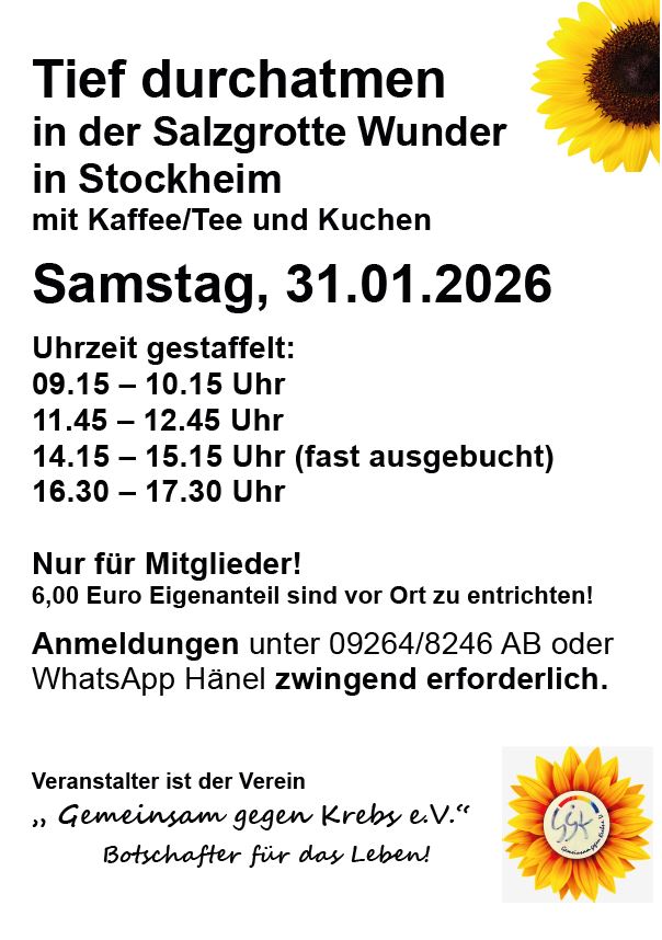 Tief durchatmen in der Salzgrotte Wunder